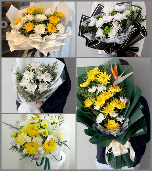 贵州毕节市纳雍县玉龙坝镇高坡田村白事花束代送